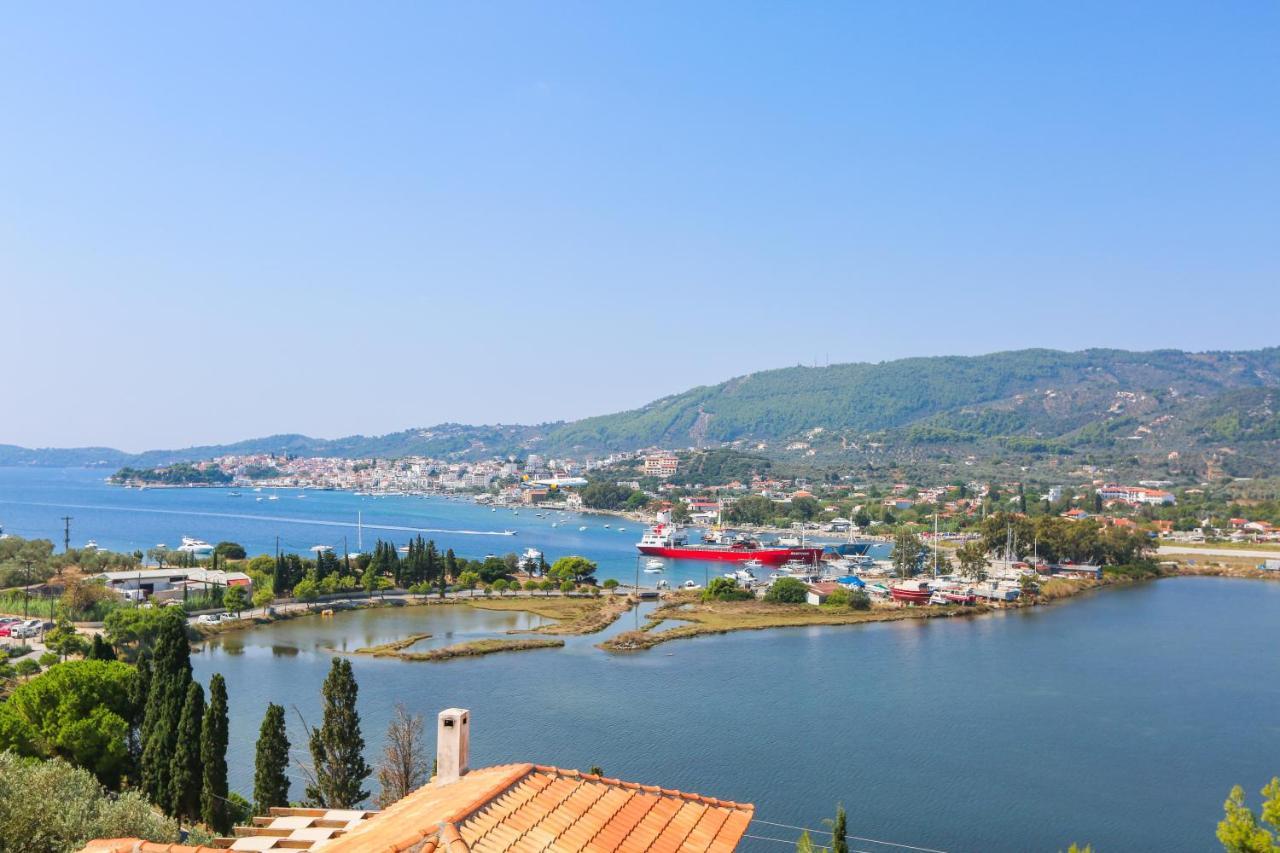 Skiathos Seaview Villa With Pool Punta Exterior foto